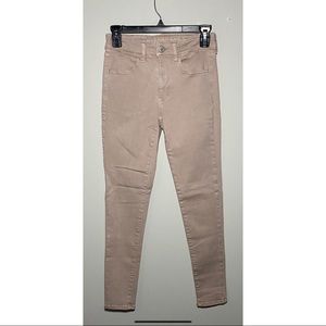 American Eagle Light Pink High Rise Jeggings size 2 Regular